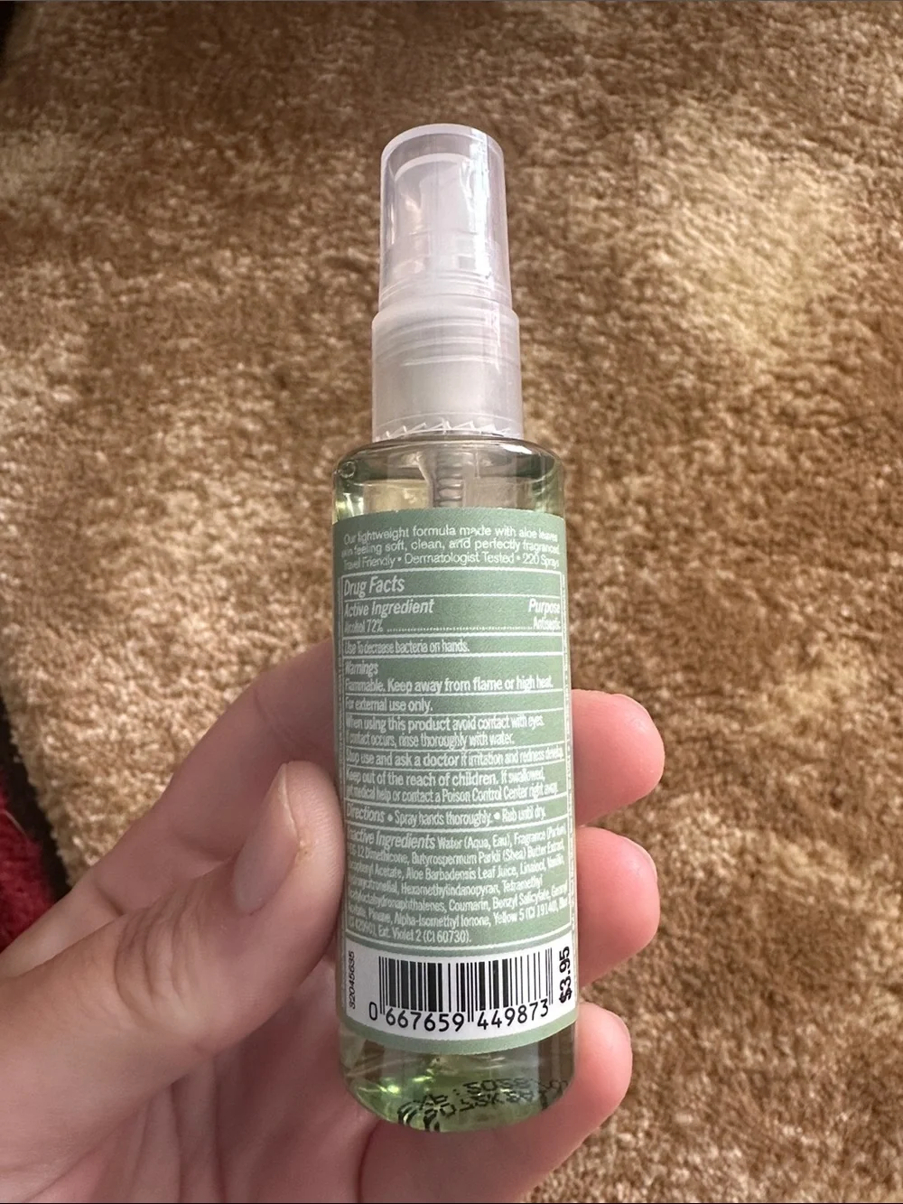 Waikiki Beach Coconut Anti-Bacterial Hand Spray